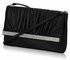 LSE00187- Black Flapover Clutch Purse