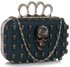 LSE00194- Wholesale & B2B Navy Women's Knuckle Rings Evening Bag Supplier & Manufacturer