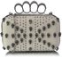 LSE00197- Wholesale & B2B Ivory Women's Knuckle Rings Evening Bag Supplier & Manufacturer