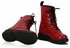 LSS00112 - Red Patent Chunky Boots