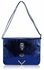 LSE00186 - Blue Skull Flapover Clutch Purse