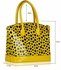 LS00282 - Yellow Patent Polka Dot Tote Bag