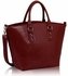 LS0085A- Red Fashion Tote With Long Strap