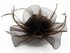LSH00152 - Coffee Feather & Mesh Flower Fascinator on Clip