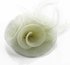 LSH00155 - Ivory Feather & Mesh Flower Fascinator on Clip