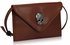 LSE00180- Brown Skull Clutch purse