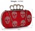 LSE00198- Wholesale & B2B Red Women's Knuckle Rings Evening Bag Supplier & Manufacturer