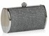 LSE0081 - Grey Sparkly Diamante Evening Clutch