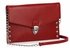 LSE00201 - Red Studded Flapover Clutch Purse
