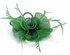 LSH00130 - Green Feather and Mesh Flower Fascinator
