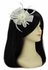 LSH00128 - Ivory Feather and Mesh Flower Fascinator