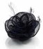 LSH00142 - Navy Feather and Mesh Flower Fascinator