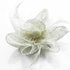 LSH00140 - Ivory Feather and Mesh Flower Fascinator