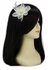 LSH00140 - Ivory Feather and Mesh Flower Fascinator