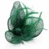 LSH00126- Green Feather and Mesh Flower Fascinator