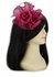 LSH00117 -  Fuchsia Feather and Mesh Flower Fascinator
