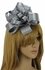 LSH00100 - Grey Feather & Flower Fascinator on Comb