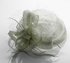 LSH00106 - White Mesh Hat Feather Fascinator