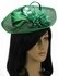 LSH00122 - Green  Mesh Hat Feather Fascinator