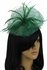 LSH00118 - Green Mesh Hat Feather Fascinator