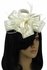 LSH00109- Ivory Feather & Flower Fascinator