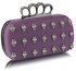 LSE00203 - Wholesale & B2B Purple Knuckle Rings Clutch Purse Supplier & Manufacturer
