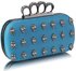 LSE00203- Wholesale & B2B Teal Knuckle Rings Clutch Purse Supplier & Manufacturer