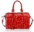 LS7008 - Red Medium Barrel Handbag