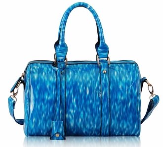 LS7008 - Blue Medium Barrel Handbag