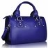 LS0043A - Blue Studded Fashion Satchel Handbag
