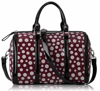 LS0069 - Purple Polka Dot Tote Bag