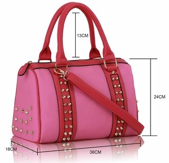 LS7007 - Fuchsia Studded  Bag