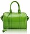 LS7008A - Green Patent Barrel Handbag