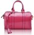 LS7008A - Pink Patent Barrel Handbag