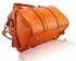 LS7008A - Orange Patent Barrel Handbag