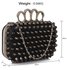 LSE00208 - Wholesale & B2B Black Skull Clutch bag purse Supplier & Manufacturer