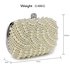 AGC00209 - Ivory Beaded Pearl Rhinestone Clutch Bag