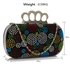 LSE00214 - Wholesale & B2B Black Women's Knuckle Rings Evening Bag Supplier & Manufacturer