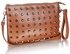 LSE00219 - Brown Purse With  Stud Detail