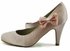 LSS00134- Champagne Satin Court Shoes