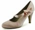 LSS00134- Champagne Satin Court Shoes