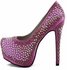 LSS00120 - Pink Studded Platform Shoes