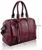 LS7008B - Wholesale & B2B Pink Patent Animal Print Bowling Handbag Supplier & Manufacturer