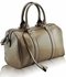 LS7008A - Nude Patent Barrel Handbag