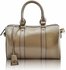 LS7008A - Nude Patent Barrel Handbag