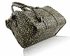 LS7008B - Beige Patent Animal Print Bowling Handbag