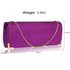 LSE00235 - Purple Glitter Clutch Bag