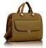 LS008A- Tan Womens Satchel With Long Strap