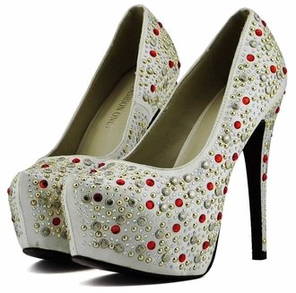 LSS00124 - Ivory Platform Shoes