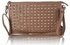 LSE00230 - Brown Purse With  Stud Detail